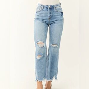 Vervet Light Wash 90's Vintage Wide‎ Leg Jeans.